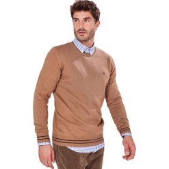 AUDEN CAVILL sweter męski XL brązowy. Pomarańczowe swetry męskie Auden Cavill, xl, bez wzorów, bez kołnierzyka, bez kaptura. Za 109,00 zł.