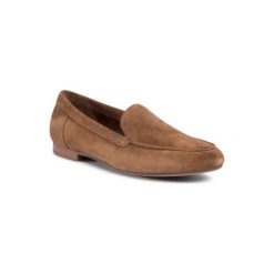 Gino Rossi E20-23402LM Camel. Brązowe półbuty damskie Gino Rossi, bez wzorów, ze skóry, bez obcasa, bez zapięcia. Za 239,99 zł.