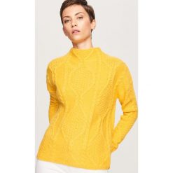 Sweter z niskim golfem - Żółty. Żółte golfy damskie Reserved, l. Za 99,99 zł.
