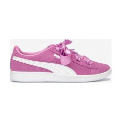 Puma Vikky Ribbon Tenisówki Różowy. Różowe trampki i tenisówki damskie Puma, bez wzorów, ze skóry, bez zapięcia. Za 240,95 zł.