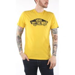 Vans Koszulka Żółty. Żółte podkoszulki męskie Vans, l, z nadrukiem, z bawełny, z krótkim rękawem. Za 119,95 zł.