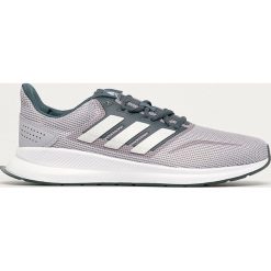 Adidas - Buty Runfalcon. Szare sneakersy męskie Adidas, z okrągłym noskiem, na sznurówki. Za 199,90 zł.