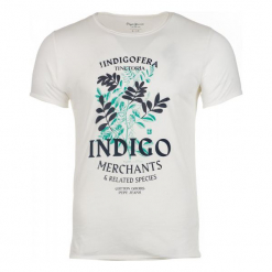 Pepe Jeans T-Shirt Męski Franklin Xl Kremowy. Białe koszulki męskie marki Pepe Jeans, xl, bez wzorów, z bawełny, bez kołnierzyka. W wyprzedaży za 139,00 zł.