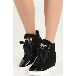Sneakersy damskie: Czarne Sneakersy Kassi