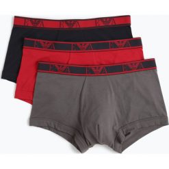 Bokserki męskie: Emporio Armani – Obcisłe bokserki męskie pakowane po 3 szt., niebieski