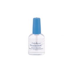 Sally Hansen Double Duty Strengthening Base & Top Coat pielęgnacja paznokci 13,3 ml dla kobiet. Szare topy damskie Sally Hansen, s, bez wzorów, z lakierowanej skóry, z klasycznym kołnierzykiem. Za 19,24 zł.