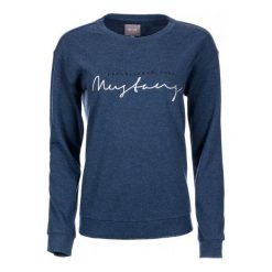 Mustang Bluza Damska Xs Niebieski. Niebieskie bluzy damskie Mustang, xs, bez wzorów, z bawełny, bez rękawów, bez kaptura. W wyprzedaży za 209,00 zł.