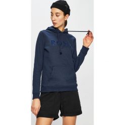 Roxy - Bluza. Niebieskie bluzy damskie marki Roxy, s, bez wzorów, z bawełny, bez rękawów, z kapturem. Za 199,90 zł.