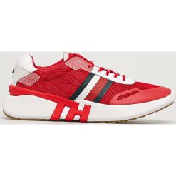 Tommy Hilfiger - Buty. Czerwone buty sportowe damskie TOMMY HILFIGER, ze skóry. Za 539,90 zł.