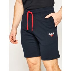 Szorty materiałowe Emporio Armani Underwear 111004 0P571 00135. Niebieskie spodenki i szorty męskie Emporio Armani Underwear, m, bez wzorów, z bawełny. Za 339,00 zł.