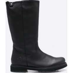 Panama Jack - Kozaki. Czarne buty zimowe damskie Panama Jack, z materiału, z okrągłym noskiem, na obcasie. W wyprzedaży za 429,90 zł.