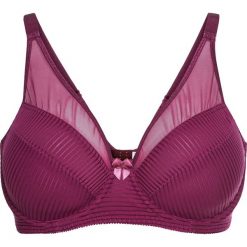 Biustonosz minimizer na fiszbinach bonprix jeżynowy. Fioletowe biustonosze bonprix, bez wzorów. Za 54,99 zł.