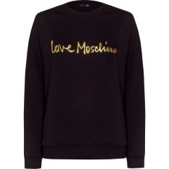 Bluza LOVE MOSCHINO. Czarne bluzy damskie z dzianiny. W wyprzedaży za 730,00 zł.