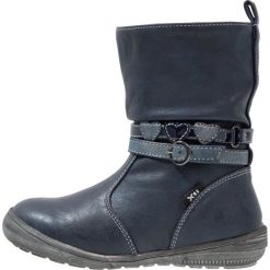 XTI Botki navy. Niebieskie botki damskie skórzane marki Xti. W wyprzedaży za 148,85 zł.