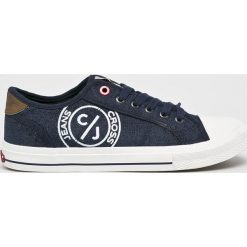 Cross Jeans - Tenisówki. Niebieskie trampki męskie Cross Jeans, bez wzorów, z jeansu, bez zapięcia. W wyprzedaży za 69,90 zł.