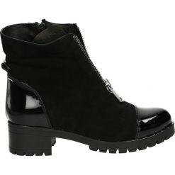 Botki - 5763R1989 BLA. Czarne botki damskie zamszowe marki Venezia. Za 399,00 zł.