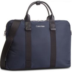 Torba na laptopa CALVIN KLEIN - Braced 1 G Laptop Bag K50K504223 068. Niebieskie torby męskie skórzane Calvin Klein, bez wzorów, ze skóry ekologicznej. Za 649,00 zł.