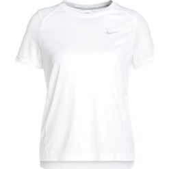 Nike Performance DRY MILER Tshirt basic white/reflective silver. Białe topy sportowe damskie Nike Performance, m, z materiału. Za 129,00 zł.