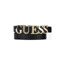 Guess Not Adjustable Pasek Czarny. Czarne paski damskie Guess, w paski, z materiału. Za 240,95 zł.
