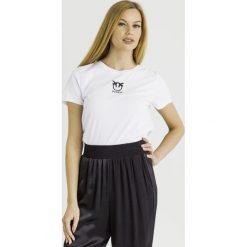 T-SHIRT pinko BUSSOLANO. Białe t-shirty damskie Pinko, m, z materiału. Za 349,00 zł.