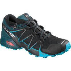Buty Salomon Speedcross Vario 2 GTX M Petrol-Czarny. Czarne buty zimowe sportowe męskie marki Salomon, bez zapięcia, gore-tex. Za 429,99 zł.