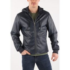 Trussardi Jeans Kurtka Niebieski. Niebieskie płaszcze męskie Trussardi Jeans, na wiosnę, xl, bez wzorów, z poliesteru, bez kaptura. Za 852,95 zł.