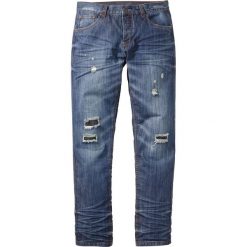 Jeansy męskie: Dżinsy Regular Fit Tapered bonprix niebieski „stone used”