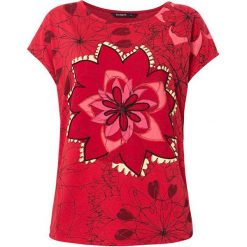 Desigual Koszulka damska z krótkim rękawem TS Lucil Rojo Oscuro 19WWTKA9 3029 (rozmiar XL). Koszulki damskie Desigual, xl, bez wzorów, z bawełny, bez kołnierzyka. Za 235,00 zł.