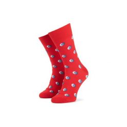 ACCCESSORIES SKARPETY MĘSKIE 079 UB133. Czerwone skarpetki męskie ACCCESSORIES, bez wzorów, z bawełny. Za 14,99 zł.