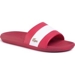 Klapki LACOSTE - Croco Slide 120 3 Us Cma 7-39CMA006117K Red/Wht. Czerwone klapki męskie Lacoste, bez wzorów, ze skóry ekologicznej. Za 199,00 zł.