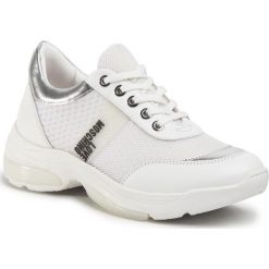 Sneakersy LOVE MOSCHINO - JA15125G1AIQ210A Bian/Arge. Białe półbuty damskie Love Moschino, ze skóry ekologicznej. Za 949,00 zł.