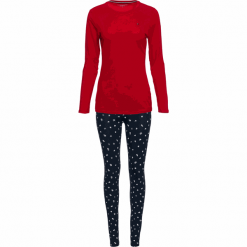 Tommy Hilfiger piżama damska UW0UW02013 Legging Gold Set LS Print L wielokolorowa. Piżamy damskie TOMMY HILFIGER, l, bez wzorów, z długim rękawem. Za 309,00 zł.