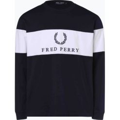 Fred Perry - Męska bluza nierozpinana, biały. Białe bluzy męskie Fred Perry, xl, z haftami, bez kołnierzyka, bez rękawów, bez kaptura. Za 379,95 zł.