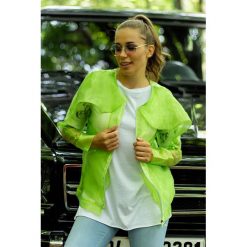 Bluzka damska RALINDA LIME. Zielone bluzki damskie Bluzka damska RALINDA LIME, s, bez wzorów, bez kołnierzyka, bez rękawów. W wyprzedaży za 139,00 zł.
