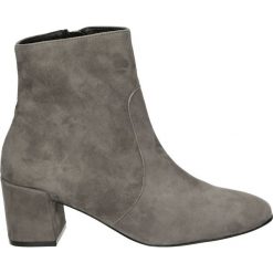 Botki - 5255108 T DIG. Szare botki damskie marki Venezia, ze skóry. Za 279,00 zł.