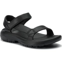 Sandały TEVA - Hurricane Drift 1102390 Black. Czarne klapki damskie Teva, bez wzorów, z tworzywa sztucznego, bez obcasa. W wyprzedaży za 139,00 zł.