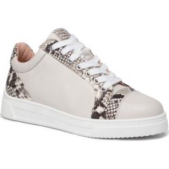 Sneakersy UNISA - Fiyola F19 Nt Vp Ivory. Białe półbuty damskie Unisa, ze skóry ekologicznej. Za 509,00 zł.