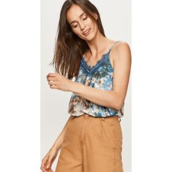 Answear - Bluzka Answear Lab. Niebieskie bluzki damskie ANSWEAR, na co dzień, s, bez wzorów, z poliesteru, casualowe, bez kołnierzyka, bez rękawów. Za 59,90 zł.