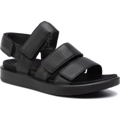 Sandały ECCO - Flowt W 27363301001 Black. Czarne klapki damskie ecco, bez wzorów, ze skóry, bez obcasa. W wyprzedaży za 319,00 zł.