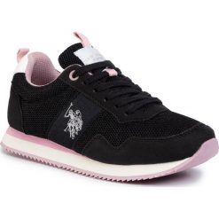 Sneakersy U.S. POLO ASSN. - Teva2 NOBIW4156S9/MH1 Blk. Czarne półbuty damskie U.S. Polo Assn., bez wzorów, ze skóry ekologicznej, bez obcasa, bez zapięcia. Za 289,00 zł.