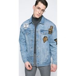 Hilfiger Denim - Kurtka. Niebieskie płaszcze męskie Hilfiger Denim, m, bez wzorów, z bawełny, krótkie, bez kaptura. W wyprzedaży za 299,90 zł.