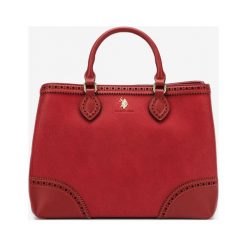 U.S. Polo Assn Longmont Large Torebka Czerwony. Czerwone torebki klasyczne damskie U.S. Polo Assn., w paski, z materiału, bez dodatków. Za 481,95 zł.