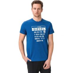 Diesel T-Diego Koszulka Niebieski. Niebieskie podkoszulki męskie Diesel, xl, z nadrukiem, z bawełny, z krótkim rękawem. Za 219,95 zł.