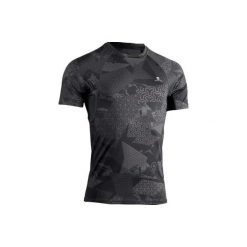 Koszulka kompresyjna do treningu siłowego męska. Czarne t-shirty męskie marki DOMYOS, xl, z elastanu, na fitness i siłownię. Za 44,99 zł.