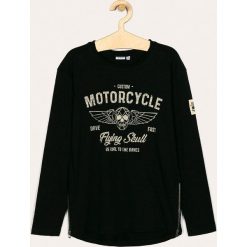 Blukids - Longsleeve dziecięcy 140-170 cm. Czarne t-shirty chłopięce Blukids, z nadrukiem, z bawełny, z długim rękawem. Za 59,90 zł.