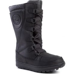 Śniegowce TIMBERLAND - Mukluk 8 In Waterproof Boot TB02092R0011 Black Full Grain. Czarne śniegowce dziewczęce Timberland, bez zapięcia. Za 649,00 zł.
