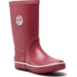 Kalosze PEPE JEANS - Rain Logo PBS50076 Dk Red 272. Czerwone kalosze dziewczęce Pepe Jeans. W wyprzedaży za 109,00 zł.