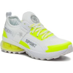 Sneakersy PLEIN SPORT - Runner Tiger P19S WSC1294 STE003N Yellow 09. Białe półbuty damskie Plein Sport, bez wzorów, ze skóry ekologicznej, sportowe, bez obcasa, na płaskiej podeszwie, bez zapięcia. W wyprzedaży za 639,00 zł.