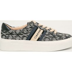 Calvin Klein - Buty. Niebieskie buty sportowe damskie Calvin Klein, bez wzorów, z gumy, sportowe. W wyprzedaży za 399,90 zł.