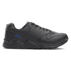 Czarno-Niebieskie Buty Sportowe Fun House. Czarne halówki męskie Born2be, z materiału. Za 79,99 zł.